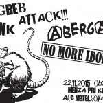 ABERGAZ (Hrvaška) + NO MORE IDOLS (Hrvaška) hardcore, punk, rock'n'roll